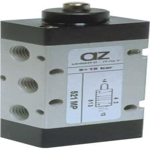 AZ PNEUMATICA Micro and Mechanical Valves 00.078.4 (521 MP) : AZ Pneumatica 5/2 1/8" Tappet, Spring return