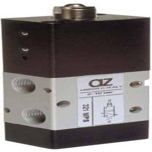AZ PNEUMATICA Micro and Mechanical Valves 00.079.4 (321 MPS) : AZ Pneumatica 3/2 1/8" NC servo-piloted tappet, Spring return
