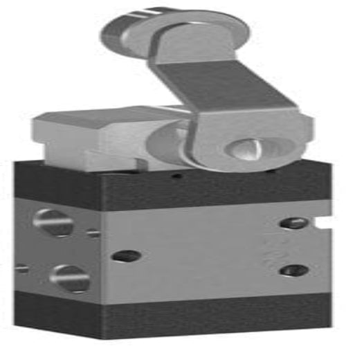 AZ PNEUMATICA Micro and Mechanical Valves 00.280.4/G46 (321 MYR46) : AZ Pneumatica mechanically actuated valve  3/2 1/8" roller lever on side, Spring return