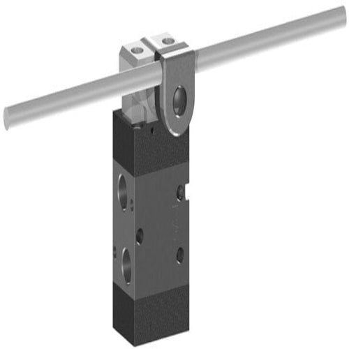 AZ PNEUMATICA Micro and Mechanical Valves 00.280.4/G74 (321 MYN74) : AZ Pneumatica mechanically actuated valve  3/2 1/8" Adjustable rod ø6 Fiber glass, Spring return