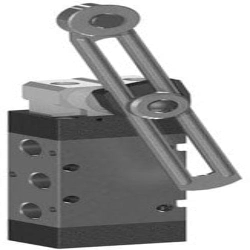 AZ PNEUMATICA Micro and Mechanical Valves 00.282.4/G53 (521 MYR53) : AZ Pneumatica mechanically actuated valve  5/2 1/8" roller lever With adjustable rod, Spring return