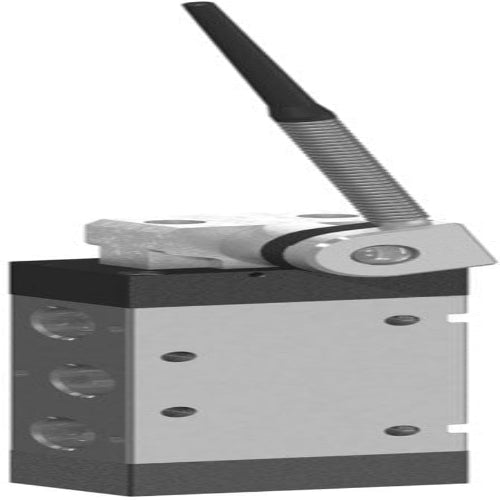 AZ PNEUMATICA Micro and Mechanical Valves 01.197.4/G61 (522 MYN61) : AZ Pneumatica mechanically actuated valve  5/2 1/4" whisker With adjustable rod, Spring return