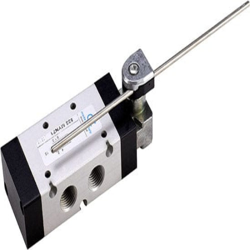 AZ PNEUMATICA Micro and Mechanical Valves 01.197.4/G71 (522 MYN71) : AZ Pneumatica mechanically actuated valve  5/2 1/4" Adjustable rod ø3 INOX, Spring return