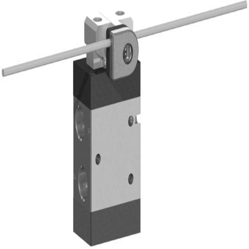 AZ PNEUMATICA Micro and Mechanical Valves 01.198.4/G71 (322 MYN71) : AZ Pneumatica mechanically actuated valve  3/2 1/4" Adjustable rod ø3 INOX, Spring return