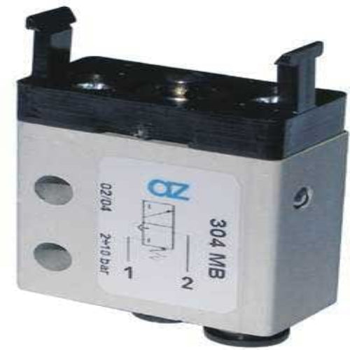 AZ PNEUMATICA Micro and Mechanical Valves 08.031.4 (304 MB) : AZ Pneumatica 3/2 NC, push-in fitting for tubing ø4, actuator adaptor for panel mounting