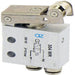 AZ PNEUMATICA Micro and Mechanical Valves 08.032.4 (304 MR) : AZ Pneumatica 3/2 NC, push-in fitting for tubing ø4, roller lever