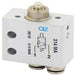 AZ PNEUMATICA Micro and Mechanical Valves 08.035.4 (314 MA) : AZ Pneumatica 3/2 NO, push-in fitting for tubing ø4, push button