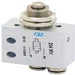 AZ PNEUMATICA Micro and Mechanical Valves 08.125.4 (204 MV) : AZ Pneumatica 2/2 NC, push-in fitting for tubing ø4, push button panel mount tappet