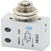 AZ PNEUMATICA Micro and Mechanical Valves 08.153.4 (315 MV) : AZ Pneumatica 3/2 NO, threaded ports M5, push button panel mount tappet