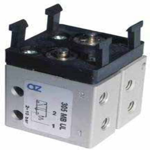 AZ PNEUMATICA Micro and Mechanical Valves 08.193.4 (505 MB UL) : AZ Pneumatica 5/2, threaded ports M5 (ports on the side), actuator adaptor for panel mounting
