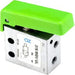 AZ PNEUMATICA Micro and Mechanical Valves 08.258.4 (315 MGV UL) : AZ Pneumatica 3/2 NO, threaded ports M5 (ports on the side),pushbuttons Green