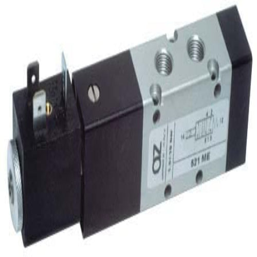 AZ Pneumatica Solenoid Valves 00.013.3 (521 ME): AZ Pneumatica 5/2 1/8" Solenoid Pilot, Spring return , Without Coil