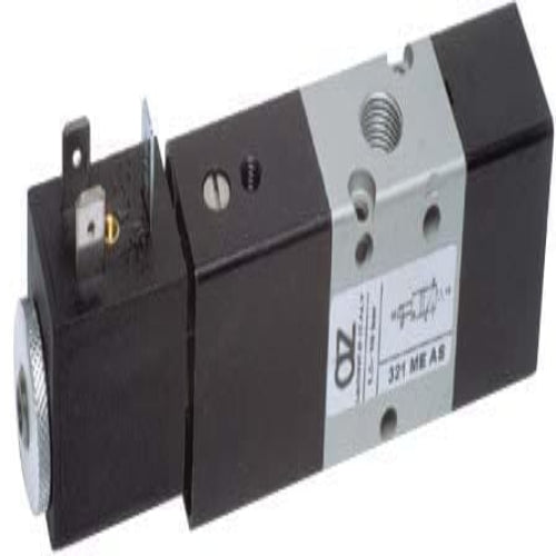 AZ Pneumatica Solenoid Valves 00.033.3 (321 ME AS): AZ Pneumatica 3/2 1/8" Solenoid Pilot with separate air supply, Spring return , Without Coil