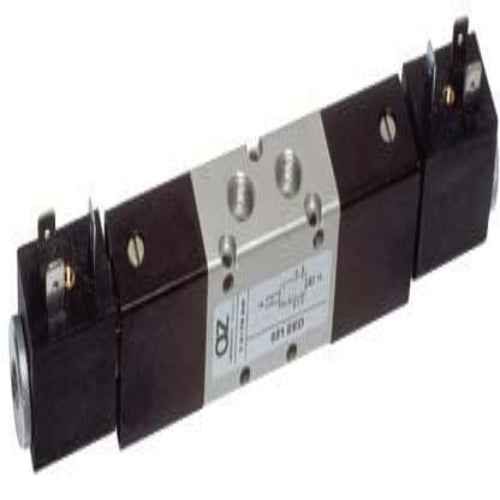 AZ Pneumatica Solenoid Valves 00.049.3 (521 EED): AZ Pneumatica 5/2 1/8" Dual Solenoid Pilot, With differential, Without Coil