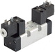 AZ Pneumatica Solenoid Valves 00.114.4 (152 EE): AZ Pneumatica ISO 1 5/2 Dual Solenoid Pilot, Without Coil