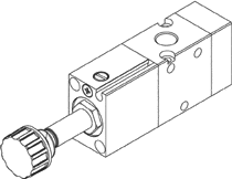 AZ Pneumatica Solenoid Valves 00.189.3 (321S ME): AZ Pneumatica 3/2 1/8" NC Solenoid Pilot - Spring return , With sensor port