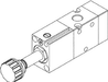 AZ Pneumatica Solenoid Valves 00.189.3 (321S ME): AZ Pneumatica 3/2 1/8" NC Solenoid Pilot - Spring return , With sensor port
