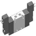 AZ Pneumatica Solenoid Valves 00.189.4 (521 EE MIC 01): AZ Pneumatica 5/2 1/8" Dual Solenoid Pilot con elettropilota 15 mm, 24V DC