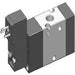 AZ Pneumatica Solenoid Valves 00.197.4 (321 ME MIC 01): AZ Pneumatica 3/2 1/8" NC Solenoid Pilot con elettropilota 15 mm, 24V DC
