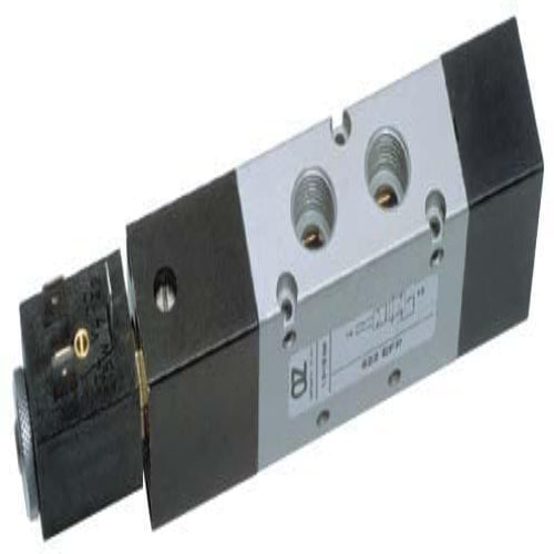 AZ Pneumatica Solenoid Valves 01.045.3 (522 EFP): AZ Pneumatica 5/2 1/4" Solenoid Pilot, Spring return pneumatic, Without Coil