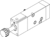 AZ Pneumatica Solenoid Valves 01.217.3 (582S ME): AZ Pneumatica 5/2 1/4" NAMUR Solenoid Pilot - Spring return , With sensor port