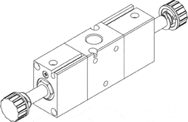 AZ Pneumatica Solenoid Valves 01.221.3 (322S EE): AZ Pneumatica 3/2 1/4" Dual Solenoid Pilot, With sensor port