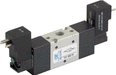 AZ Pneumatica Solenoid Valves 05.028.4 (731 EE 03): AZ Pneumatica 18 mm in-line  3/2 1/8" Dual Solenoid Pilot 110V 50/60Hz