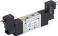AZ Pneumatica Solenoid Valves 05.050.4 (751 EE 00): AZ Pneumatica 18 mm in-line  5/2 1/8" Dual Solenoid Pilot 12V DC