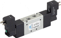 AZ Pneumatica Solenoid Valves 05.059.4 (751 EE AS 04): AZ Pneumatica 18 mm in-line  5/2 1/8" Dual Solenoid Pilot 220V 50/60Hz with separate air supply