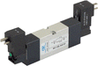 AZ Pneumatica Solenoid Valves 05.108.4 (851 EE AS 03): AZ Pneumatica VDMA 18 mm 5/2 Dual Solenoid Pilot 110V 50/60Hz with separate air supply