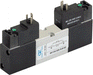 AZ Pneumatica Solenoid Valves 05.126.4 (8513C EE AS 01): AZ Pneumatica VDMA 18 mm 5/3 Closed center, Dual Solenoid Pilot 24V DC with separate air supply
