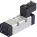 AZ Pneumatica Solenoid Valves 06.001.4 (152 EFP): AZ Pneumatica ISO 1 5/2 Solenoid Pilot, Spring return pneumatic, Without Coil