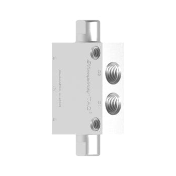thumbnail image 2 of TAC-3P Pneumatic Air 2 Port 3 Position Push Button Switch Valve - 1/8 Inch 2 of 6