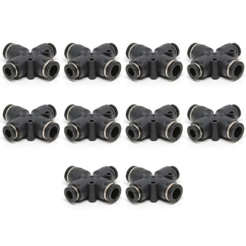 PISCO Standard Fittings PZB1/2-3/8 : Pisco-unequal-cross-imperial - BAG OF 10pcs