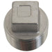 Pneumatics-pro 1-1/2" NPT STAINLESS STEEL SQUARE HEAD PIPE PLUG