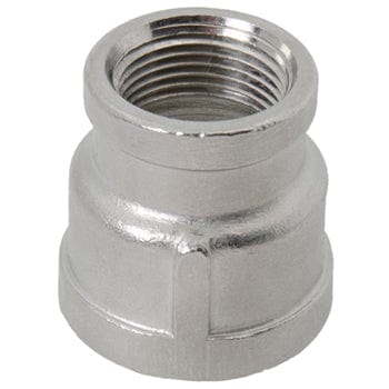 Pneumatics-pro 1-1/2" NPT X 1" NPT STAINLESS STEEL REDUCING PIPE COUPLING