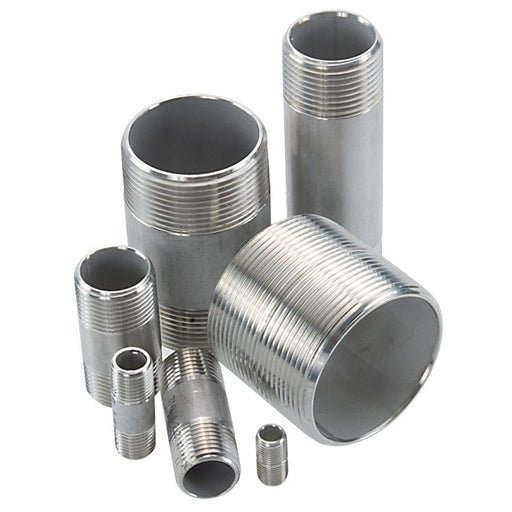 Pneumatics-pro 1-1/2" X 4" LONG STAINLESS STEEL PIPE NIPPLE