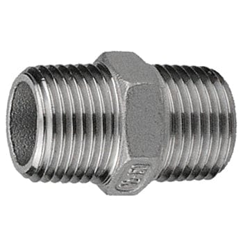 Pneumatics-pro 1-1/4" LOW PRESSURE STAINLESS STEEL HEX NIPPLE