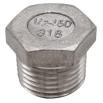 Pneumatics-pro 1-1/4" NPT STAINLESS STEEL HEX HEAD PIPE PLUG