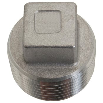 Pneumatics-pro 1-1/4" NPT STAINLESS STEEL SQUARE HEAD  PIPE PLUG