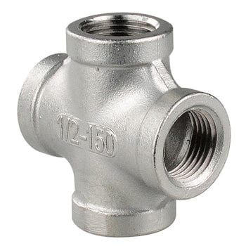 Pneumatics-pro 1/2" NPT STAINLESS STEEL PIPE CROSS