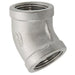 Pneumatics-pro 1/4" NPT STAINLESS STEEL 45° PIPE ELBOW