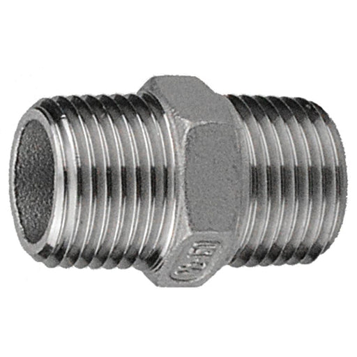 Pneumatics-pro 1" LOW PRESSURE STAINLESS STEEL HEX NIPPLE