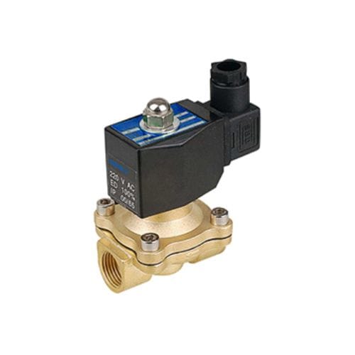 PNEUMATICS-PRO 2/2 Valves 2W025-08D-NO: 2/2 WAY BRASS VALVE 1/4 NPT PNEU TAC (2W025-08D-NO DC 12V)
