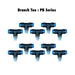 Pneumatics-pro Branch Tee PB 1/2-N04 : Pneumatics-pro Push-in Branch Tee Fittings Tube Size 1/2" x Thread Size 1/2NPT PB1/2-N04 (BAG OF 10 PCS.)