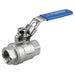 Pneumatics-pro Brass Ball Valves 2" FULL PORT 1000 PSI STAINLESS STEEL BALL VALVE