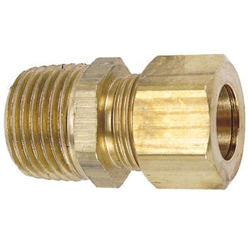 Pneumatics-pro Brass Compression Fittings 1/2" COMPRESSION TO 1/2" MALE PIPE (NPT) CONNECTOR
