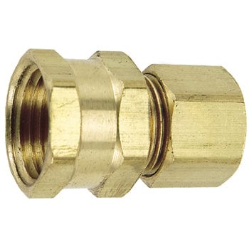 3/8 X 3/8 OD Brass Compression Union Coupling