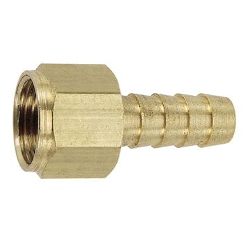 Pneumatics-pro Brass Hose Barb Fittings 1/2" BRASS HOSE BARB WITH 3/8" FEMALE SWIVEL PIPE (NPSM) THREAD