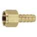 Pneumatics-pro Brass Hose Barb Fittings 1/4" BRASS HOSE BARB WITH 1/4" FEMALE SWIVEL PIPE (NPSM) THREAD